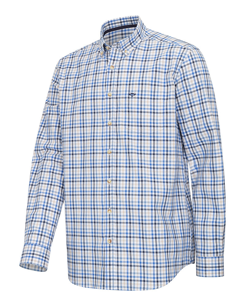 Hoggs of Fife Garvock Cotton Twill Herringbone Check Shirt