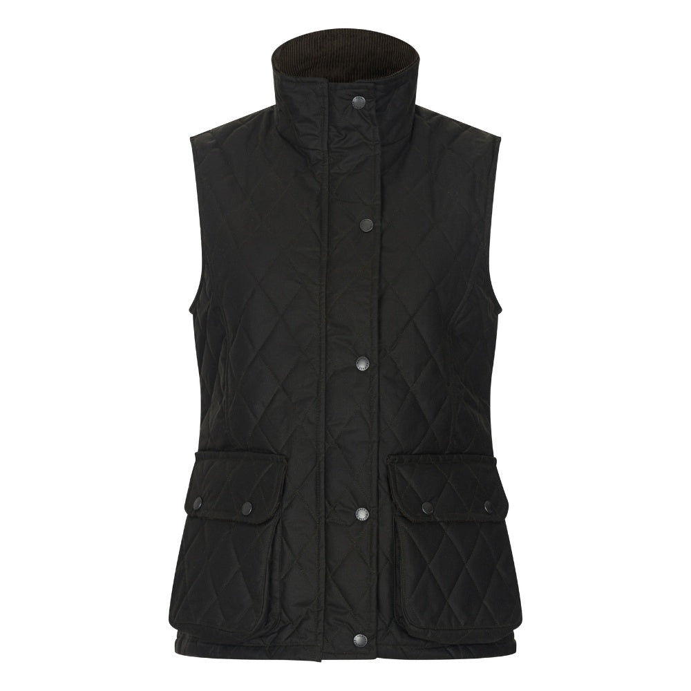 Walker & Hawkes Ladies Wax Diamond Quilted Haxby Gilet