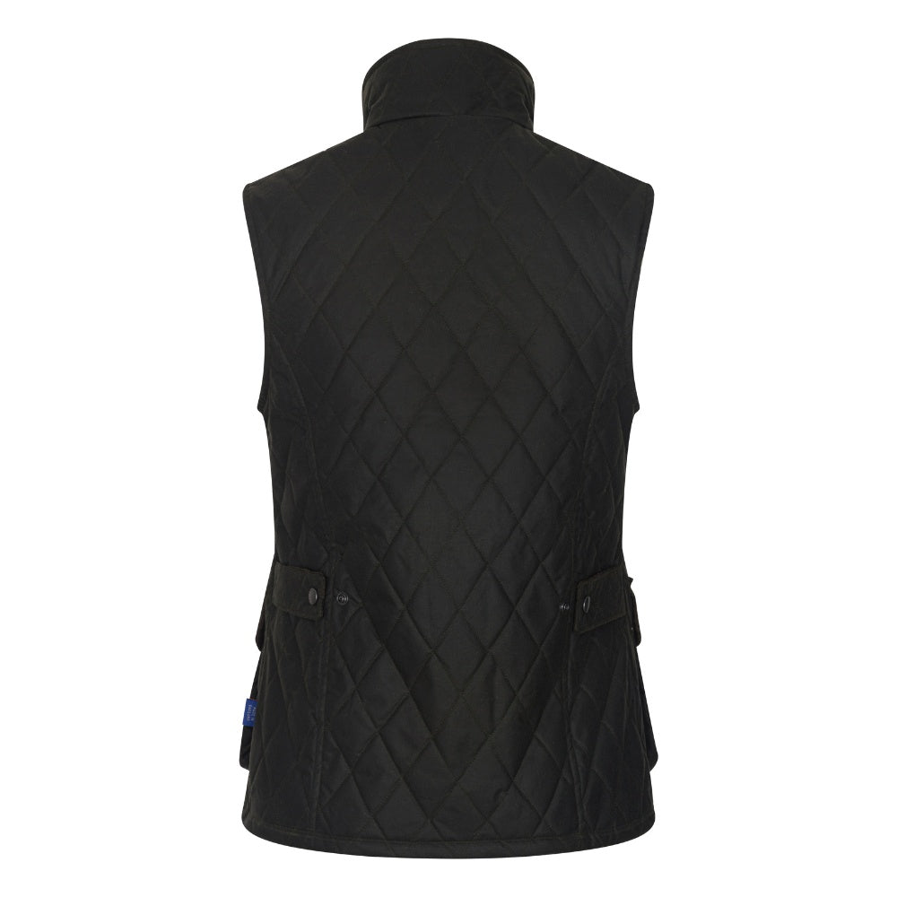 Walker & Hawkes Ladies Wax Diamond Quilted Haxby Gilet