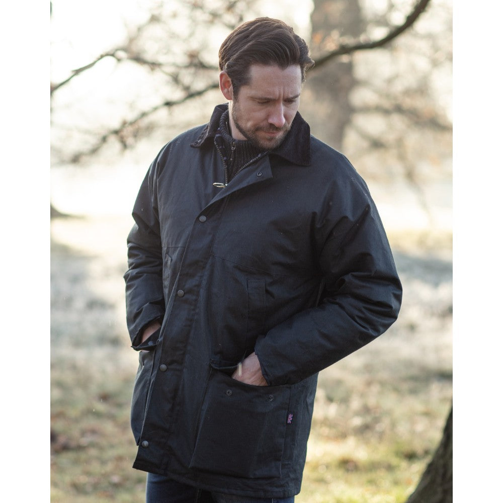 Walker & Hawkes Wax Padded Blackstone Jacket