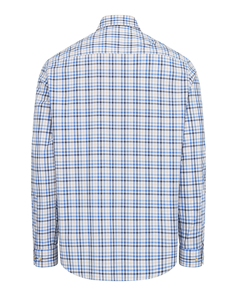 Hoggs of Fife Garvock Cotton Twill Herringbone Check Shirt